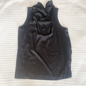 SHEIN black silky feel sleeveless top size large